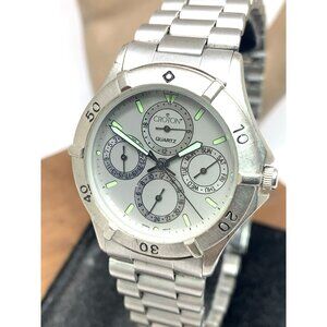 Croton Women's Watch Quartz Gray Dial Silver Stainless Steel 33mm